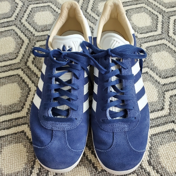 adidas Shoes - Adidas Blue Suede shoes - Women's 8